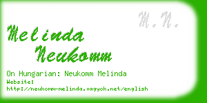 melinda neukomm business card